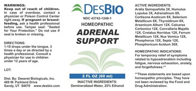 Adrenal Support (Dsrt0014 Adrenal Support 2oz 9 14 18)